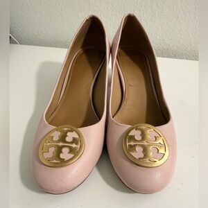 Tory Burch  Chelsea Blush Flats with Gold Emblem